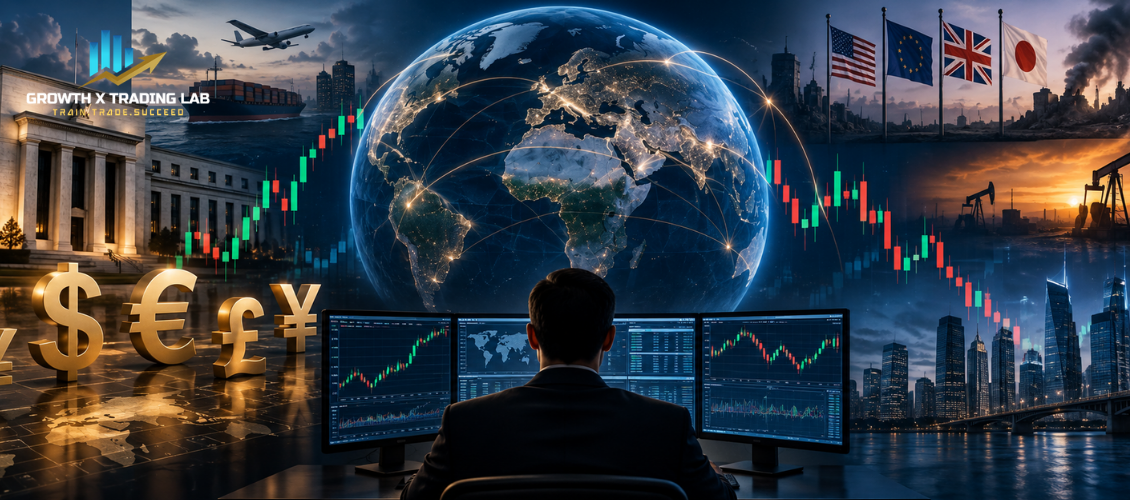 Learn how economic data and global events drive currency movements in forex trading